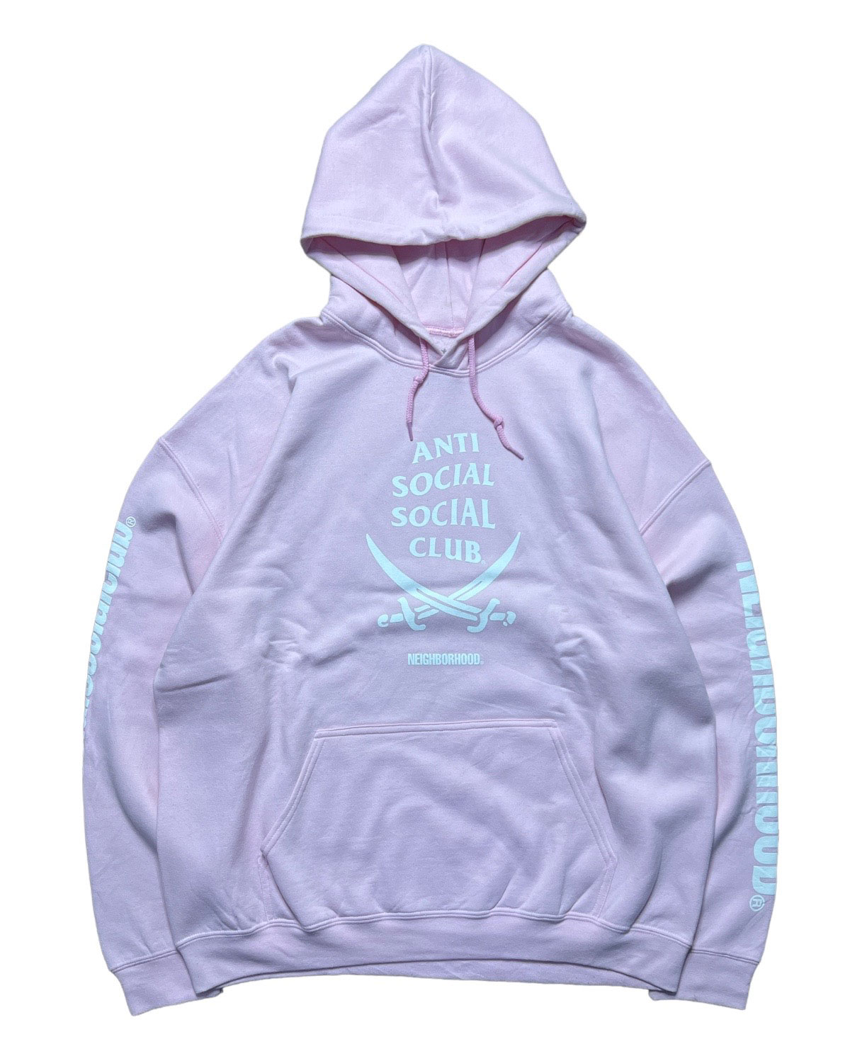 Anti Social Social Club x Neighborhood hoodie pink 